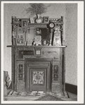 Fireplace and mantel in a Mount Vernon, Indiana, home