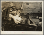 Bedroom in an Indiana farmhouse after the flood. Posey County, Indiana