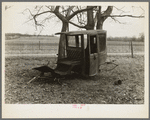 An abandoned shay on a farm near Smithland, Indiana