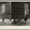 Detail of an abandoned farmhouse. Miller Township, LaSalle County, Illinois