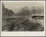 Damage to state highway and soil by flood. Near Hazleton, Indiana