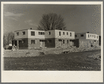 Stucco and brick house at the Greenhills project. Ohio