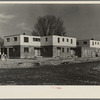 Stucco and brick house at the Greenhills project. Ohio
