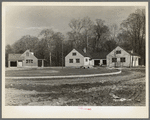 Two houses on a circle at Greenhills project. Ohio