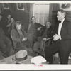 Soil conservation meeting of farmers in Livingston County, Illinois. The agricultural program for 1937 is being explained to them