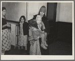 Flood refugees in schoolhouse at East Prairie, Missouri