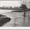 Flooded country road near Patoka, Indiana