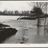 Flooded country road near Patoka, Indiana