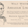 Walt Whitman on Abraham Lincoln