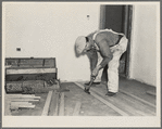 Laying a hardwood floor. Greenhills project, Ohio