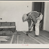 Laying a hardwood floor. Greenhills project, Ohio