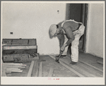 Laying a hardwood floor. Greenhills project, Ohio