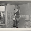 Installing wallboard in a house. Greenhills project, Ohio