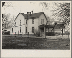 Farmhouse on the owner-operated one hundred sixty acre farm of Roy Conner. This farm, near Templeton, Benton County, Indiana, carries a small mortgage