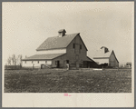 Barn and corn crib on the one hundred sixty acres owned and operated by August Grettencord. This farm is southwest of Fowler, Indiana