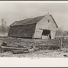 Corn crib on William Weltis' farm near Boswell, Indiana