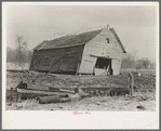 Corn crib on William Weltis' farm near Boswell, Indiana
