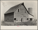 Barn and silo on William Keefe's owner-operated farm near Boswell, Benton County, Indiana. Three hundred twenty acres, heavily mortgaged