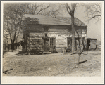 House on the farm rented by Erasty Emvich. Near Battlefield [i.e. Battle Ground?], Indiana. Emvich repaired this house at his own expense when he moved in. There were no windows or doors and the roof had holes three feet wide