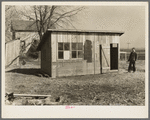 Poultry house on the farm rented by Sylvester Garring. Near Fowler, Indiana. This farm has been an estate for forty years. The chicken house is adequate for only forty chickens
