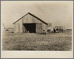 There is inadequate space for machinery on the farm rented by Sylvester Garring near Fowler, Indiana