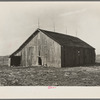 Barn on the land rented by Clifford Rowe, twenty-six-year-old tenant farmer. Near Templeton, Indiana
