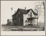 Farmhouse on the land rented by Clifford Rowe, twenty-six-year-old tenant farmer. Near Templeton, Indiana
