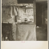 Washroom in the living room in the home of Erasty Emvich, tenant farmer. Near Battle Ground, Indiana