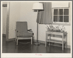 A corner of the living room in the model house at Greendale, Wisconsin