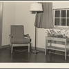 A corner of the living room in the model house at Greendale, Wisconsin