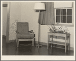 A corner of the living room in the model house at Greendale, Wisconsin