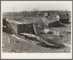 Damage done during the 1937 flood near Shawneetown, Illinois