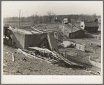 Damage done during the 1937 flood near Shawneetown, Illinois