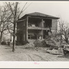 The old Catholic seminary after the flood. Shawneetown, Illinois
