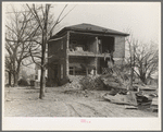 The old Catholic seminary after the flood. Shawneetown, Illinois
