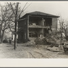 The old Catholic seminary after the flood. Shawneetown, Illinois