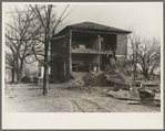 The old Catholic seminary after the flood. Shawneetown, Illinois