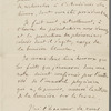 2-page letter from Cros to Fizeau discussing the 3-color photomechanical process