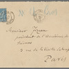 Envelope addressed to Monsieur Fizeau