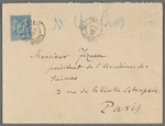 Envelope addressed to Monsieur Fizeau