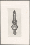 Print of a thermometer made by "Lerebours à Paris"