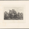 Farm scene with men and women