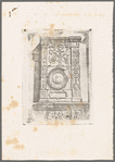 Decorative engravings on side of a building