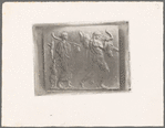 Bas-relief of a man and woman carrying livestock