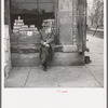 Old man on the street in Shawneetown, Illinois