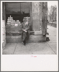 Old man on the street in Shawneetown, Illinois