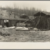 Two "barns" on the land occupied by Buckboard Charlie, squatter near Iron River, Michigan