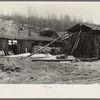 Two "barns" on the land occupied by Buckboard Charlie, squatter near Iron River, Michigan