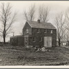 Type "A" house under construction. Ironwood Homesteads, Michigan