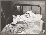 The Ingraham family who share a shack with another family near Alvin, Wisconsin. Mrs. Ingraham is sick in bed